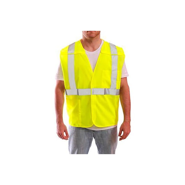 Tingley Job Sight Type R Class 2 Hi Visibility Safety Vest, 5 Point Breakaway, Polyester Mesh, XXS-XS V70522.XXS-XS - main